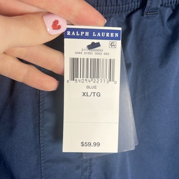 Polo Ralph Lauren Pull On Flat Front Shorts Size XL Navy NWT - Picture 3 of 11